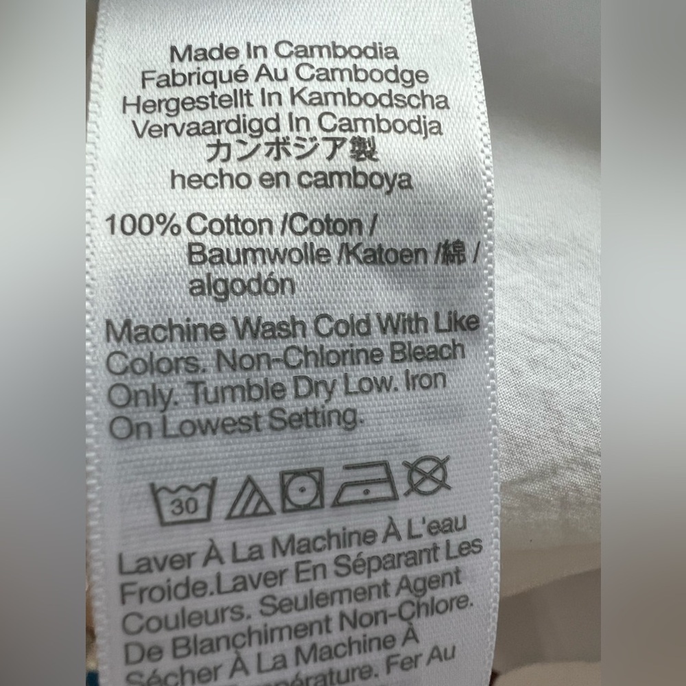 MADEWELL NWT The Signature Poplin Oversized Cotton Button-Up Shirt Size Small - Picture 7 of 10